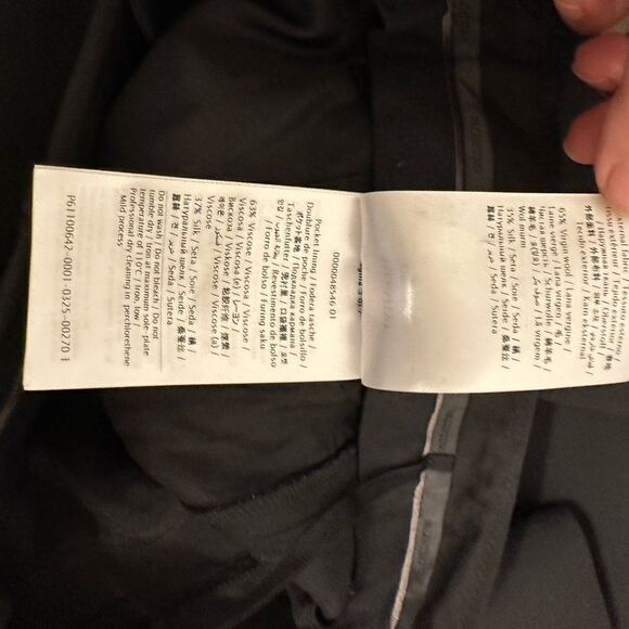 Valentino Garavani Crepe Couture Wool & Silk straight Leg Pants size US10/ EU 46 - Picture 13 of 15
